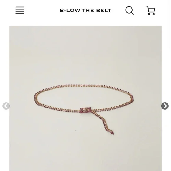 B-low the belt baby Farrah new pink rhinestone belt - Picture 1 of 4